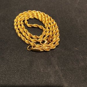 Gold Plated Rope Chain
